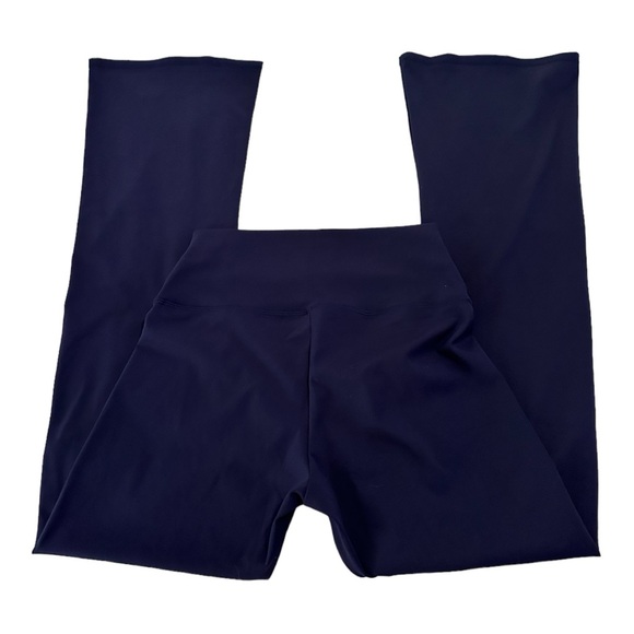 NWT SEAJOJO High Waisted Workout Navy Pants Flared Leg Women’s Size S - Picture 5 of 7